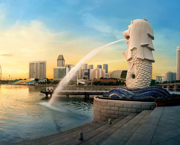 Arrival at Singapore Airport