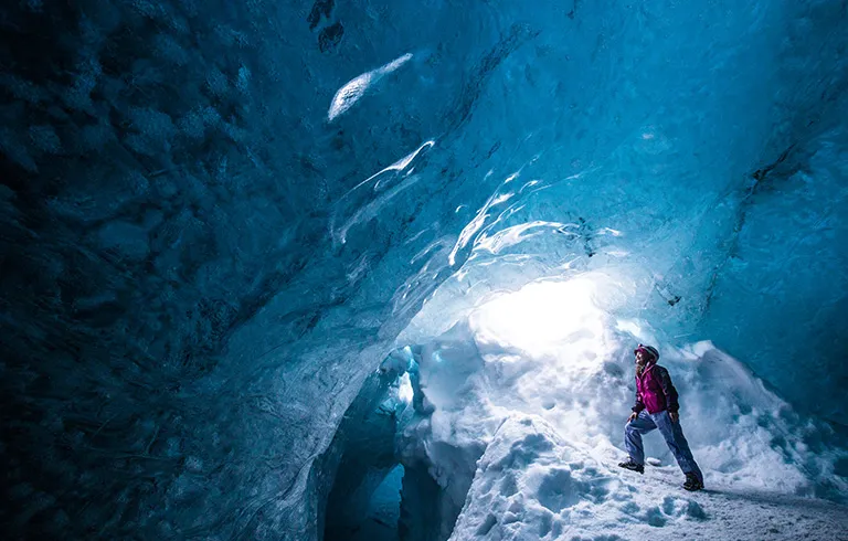 Ice Cave & Northern Lights